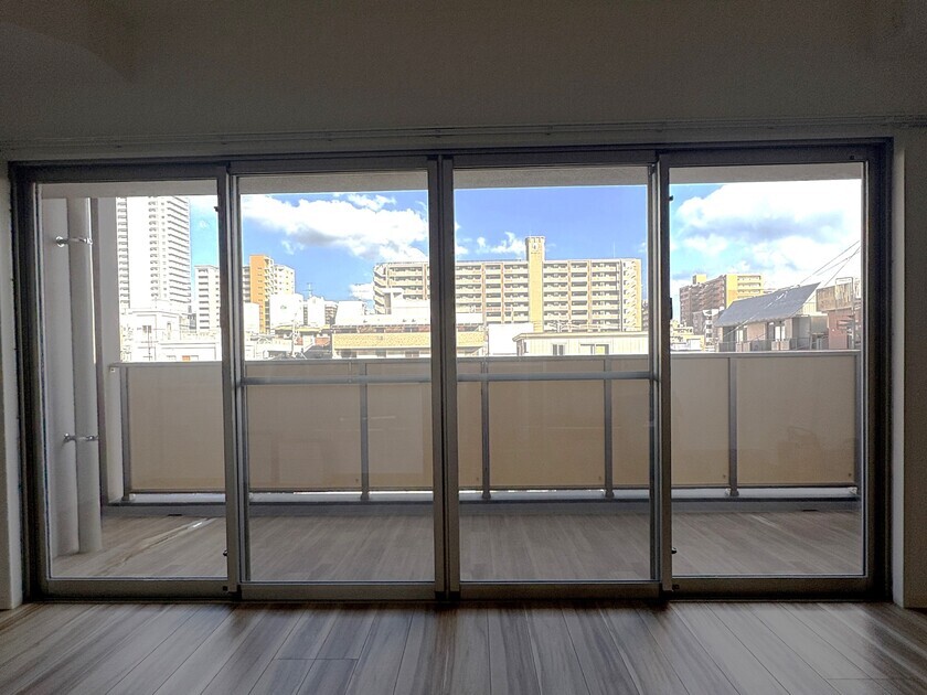 鹿児島市武１丁目新築マンション　K様邸　透明系遮熱フィルム施工